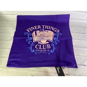The Office Box Exclusive Finer Things Club Decorative Pillow Cover Gag Gift NEW